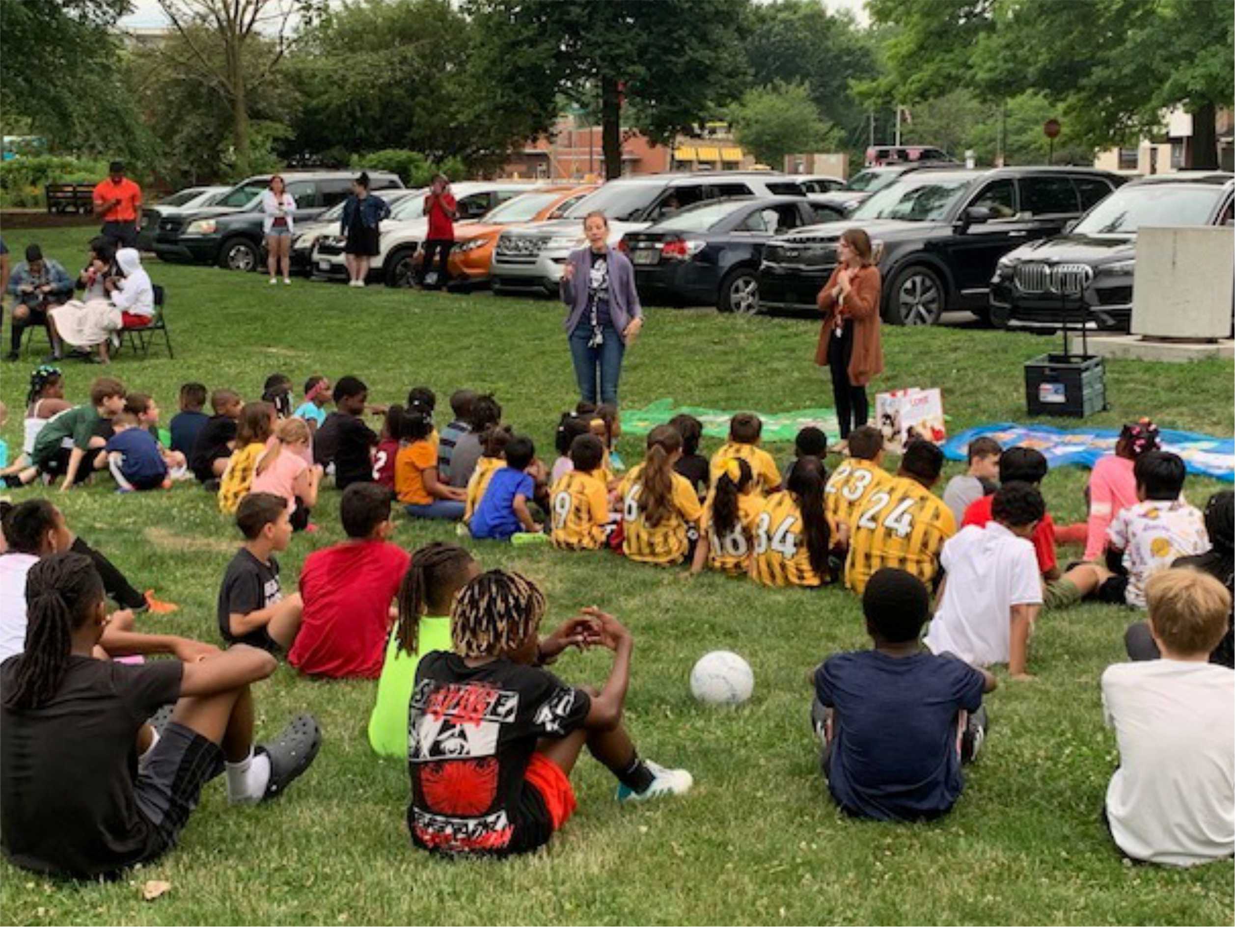 Read more about the article The Library visits Akron Inner City Soccer Club
